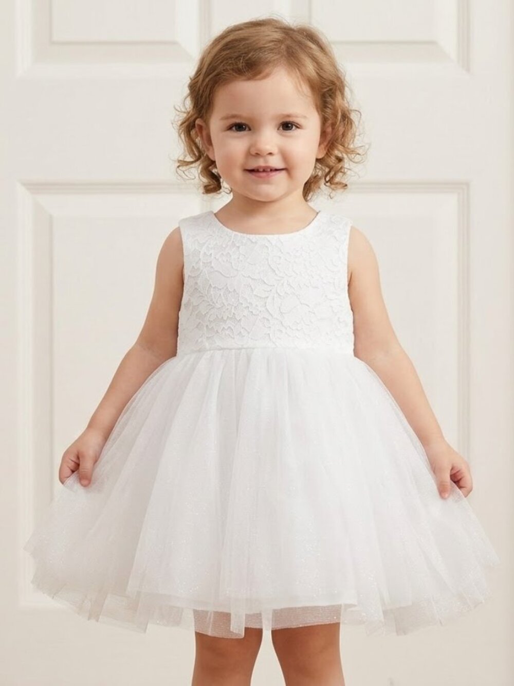 Classic White Special Occasion Dress Little Girl 18-24 NWT